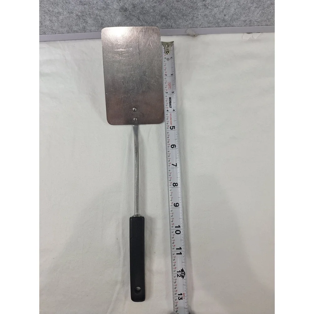 Vintage Androck Stainless Steel Spatula Black Handle Solid Turner Made in USA